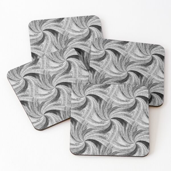Item preview, Spiral Winter Pinch Pattern in Gray designed and sold by Artistestella.