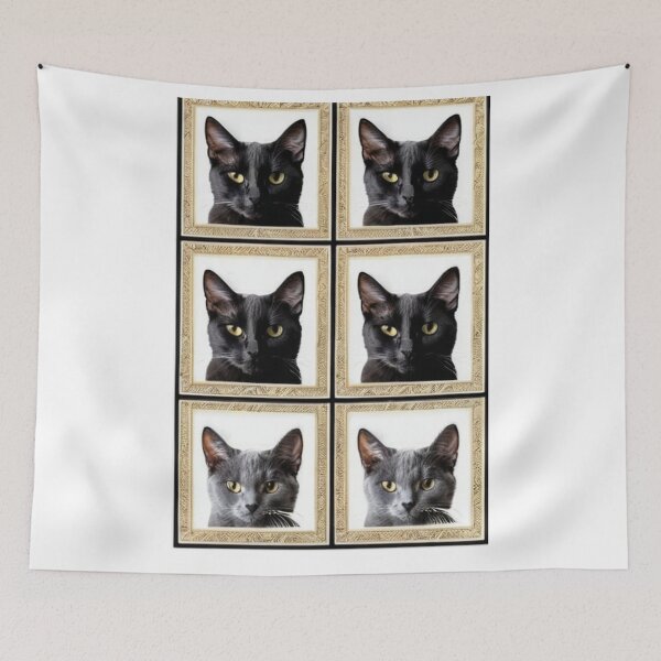 Item preview, Art - Black Cat Portraits, Humorous Pop Art Gallery designed and sold by World-Pets.