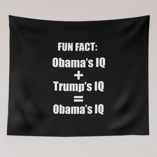 Item preview, Obama and Trump's IQ designed and sold by Leannonbetty.