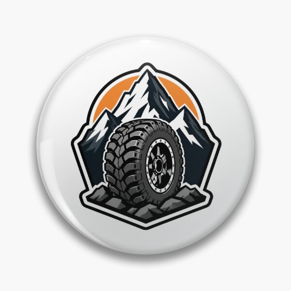 Item preview, Mountain Peak Offroad Tire Sticker – 4x4 Adventure Decal designed and sold by mijaczeek.