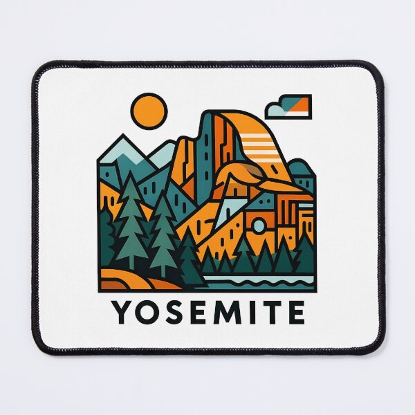 Item preview, Yosemite National Park Souvenir - California El Capitan & Pine Forest Art designed and sold by OzzFrequency.