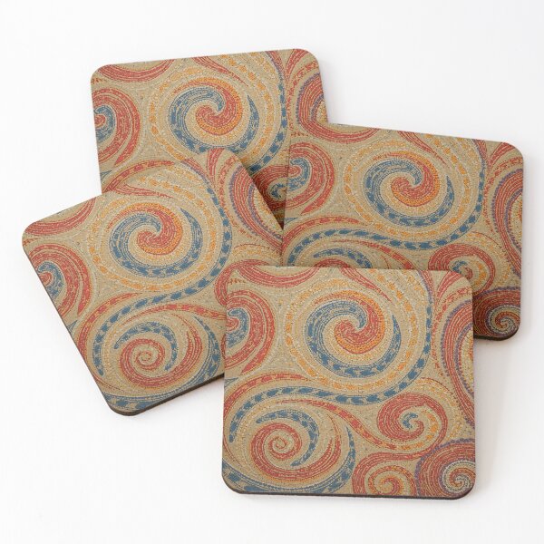 Item preview, Aboriginal Inspired Dot Art - Earth Tone Desert Abstract designed and sold by GrinGalore.