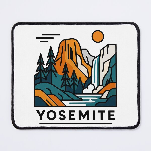 Item preview, Yosemite National Park Souvenir - California El Capitan & Pine Forest Art designed and sold by OzzFrequency.