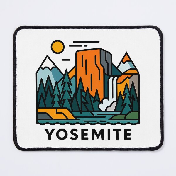Item preview, Yosemite National Park Souvenir - California El Capitan & Pine Forest Art designed and sold by OzzFrequency.
