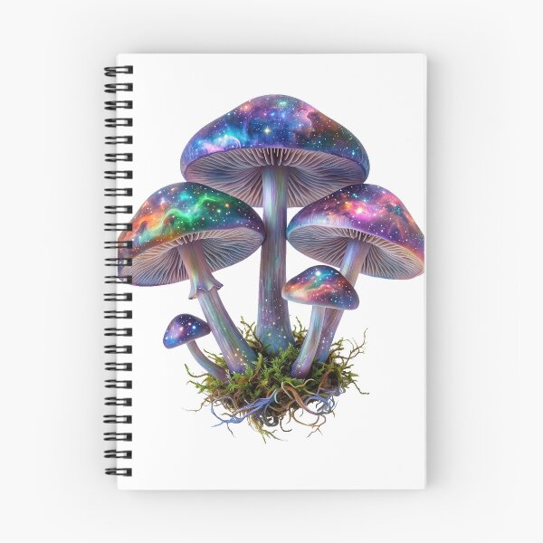 Item preview, Psychedelic Mushroom PNG, Cosmic Trippy Shroom Art, Neon Galaxy designed and sold by VisionGraphic.
