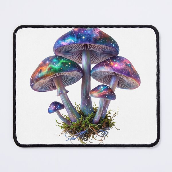 Item preview, Psychedelic Mushroom PNG, Cosmic Trippy Shroom Art, Neon Galaxy designed and sold by VisionGraphic.