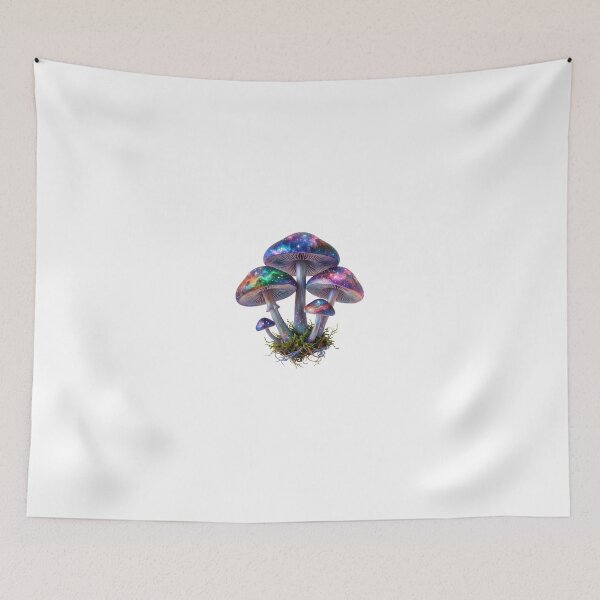 Item preview, Psychedelic Mushroom PNG, Cosmic Trippy Shroom Art, Neon Galaxy designed and sold by VisionGraphic.