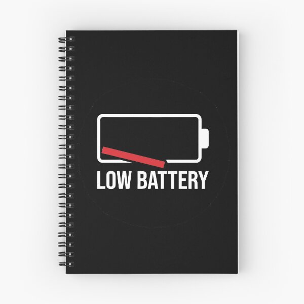 Item preview, LOW BATTERY - Red Battery Icon Funny designed and sold by Zazz Lee.