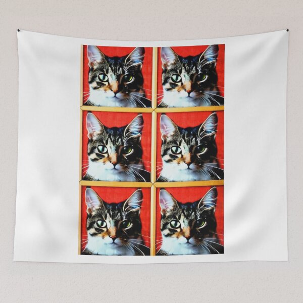 Item preview, Art - Cat in 1960s Pop Art Style, Feline Emblem designed and sold by World-Pets.