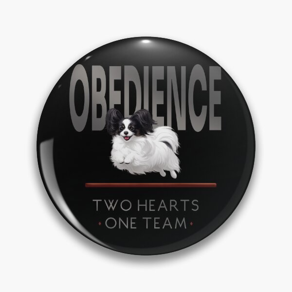 Item preview, Obedience – Two Hearts One Team -  Papillon Obedience Dog Sports  Design designed and sold by PapillonArtStudio.