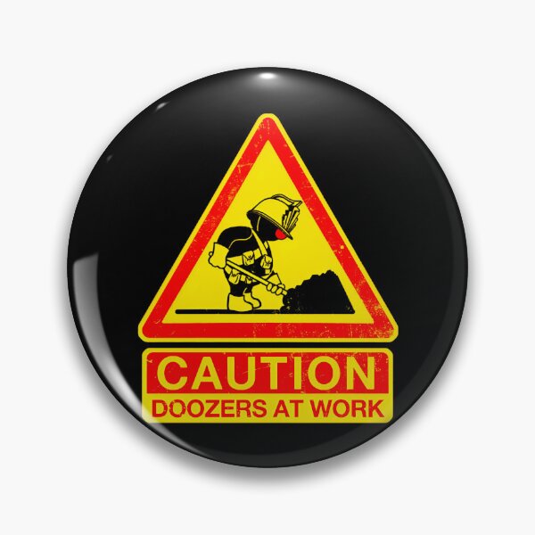 Item preview, Fraggles Rock Caution Doozers at Work Meme designed and sold by AnalogAnxiety.