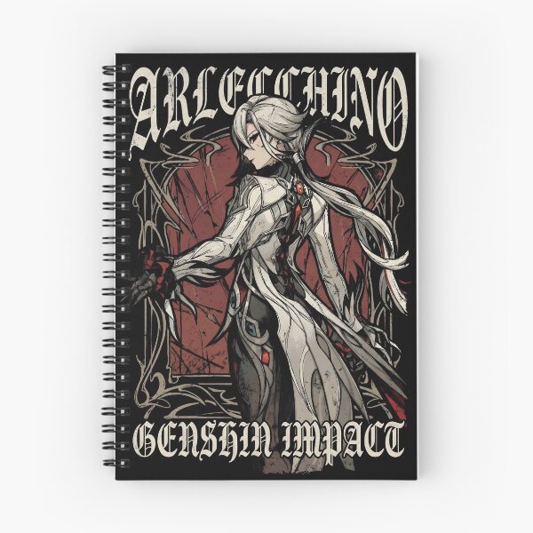 Item preview, Arlecchino Genshin Impact Gothic Gaming Graphic Tee designed and sold by Senpaiwaves.