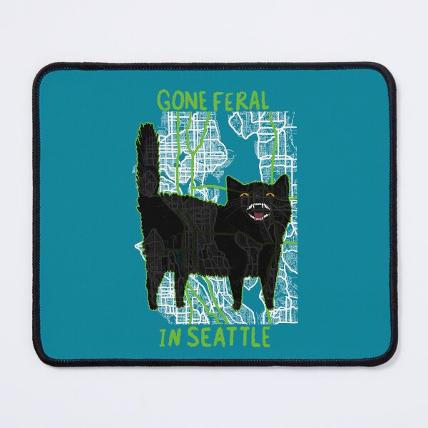 Item preview, Gone Feral In Seattle Cat designed and sold by KilkennyCat Art.