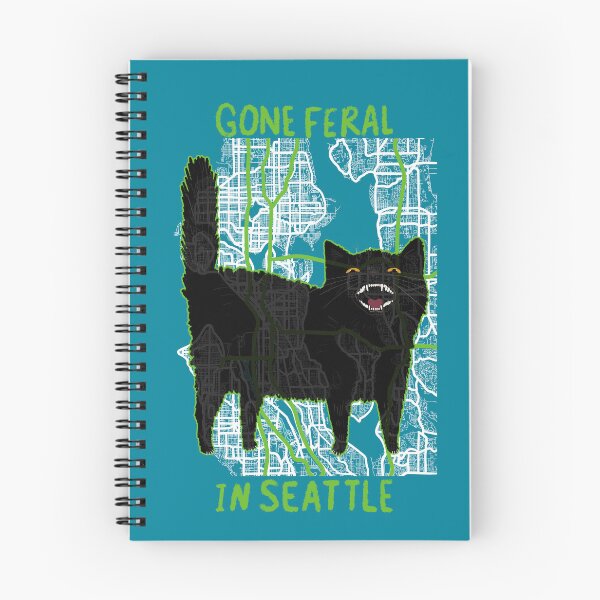 Item preview, Gone Feral In Seattle Cat designed and sold by KilkennyCat Art.
