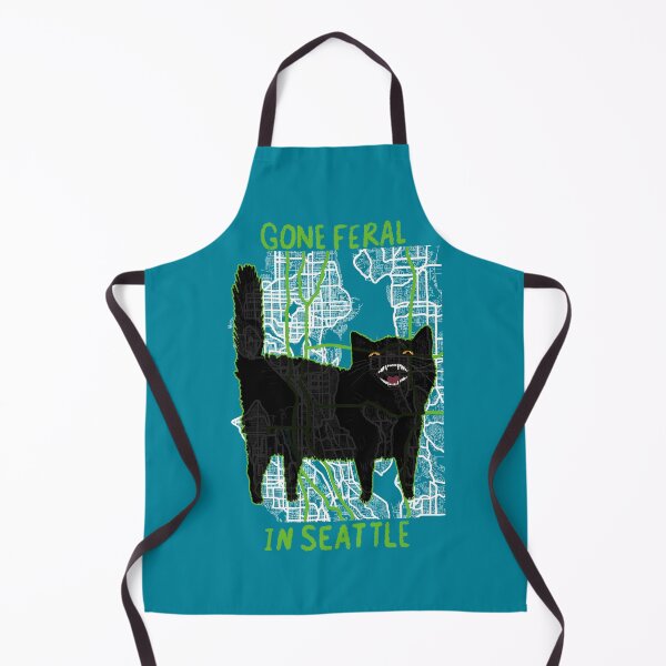 Item preview, Gone Feral In Seattle Cat designed and sold by KilkennyCat Art.