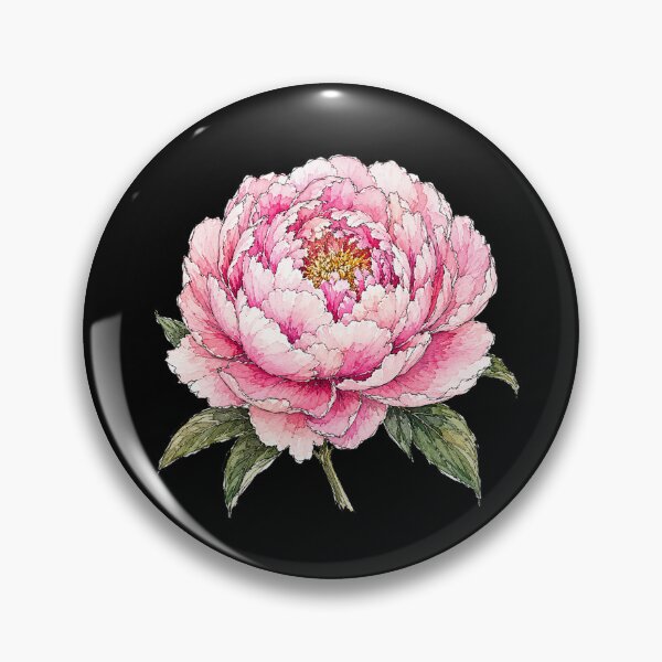 Item preview, Minimal Peony Botanical Watercolor designed and sold by ColorSplash123.