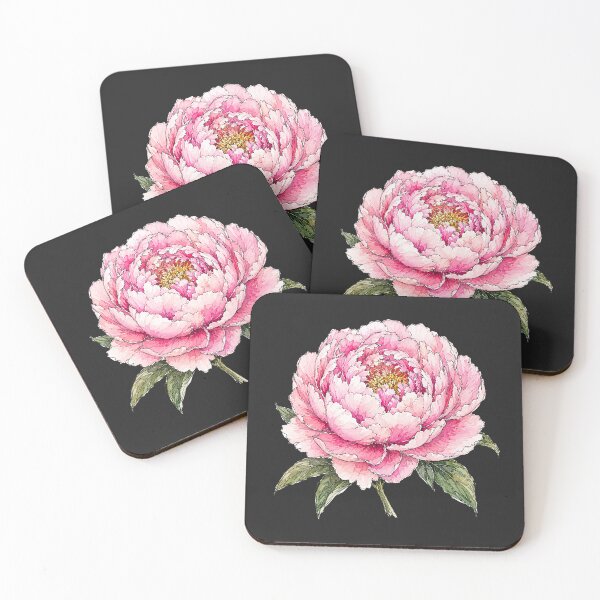 Item preview, Minimal Peony Botanical Watercolor designed and sold by ColorSplash123.