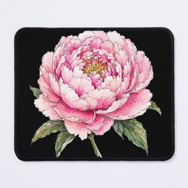 Item preview, Minimal Peony Botanical Watercolor designed and sold by ColorSplash123.