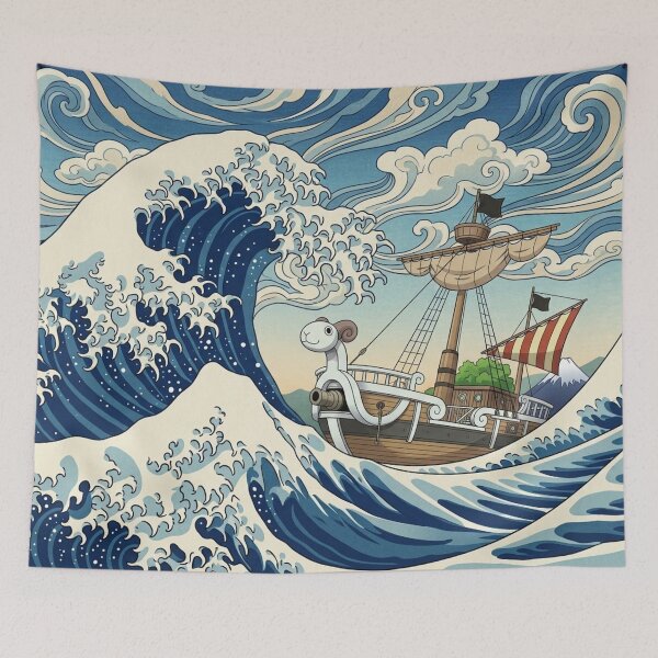Item preview, Merry Surf Kanagawa Waves designed and sold by mazyoy.