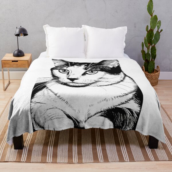 Item preview, Art - Cat Portrait, Timeless Black and White Engraving Style designed and sold by World-Pets.