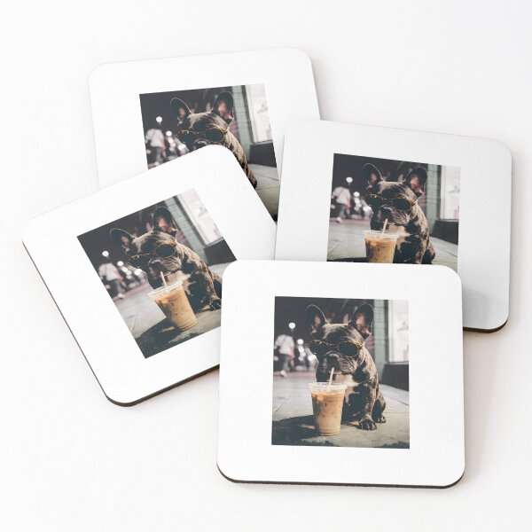 Item preview, French Bulldog Iced Coffee designed and sold by fresh-sole-co.