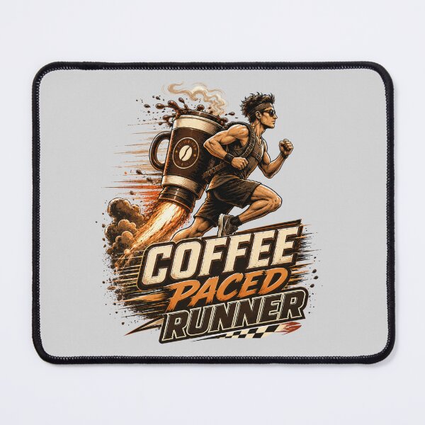 Item preview, Coffee Paced Marathon Runner Motivation designed and sold by pradeepvisuals.