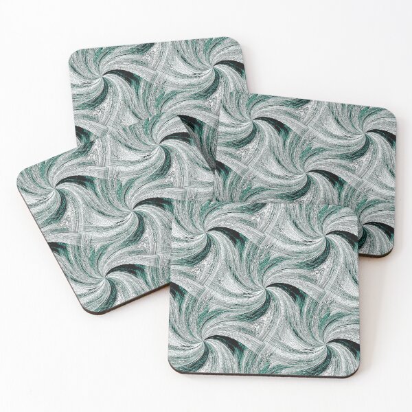Item preview, Spiral Summer Pinch Pattern in Teal designed and sold by Artistestella.