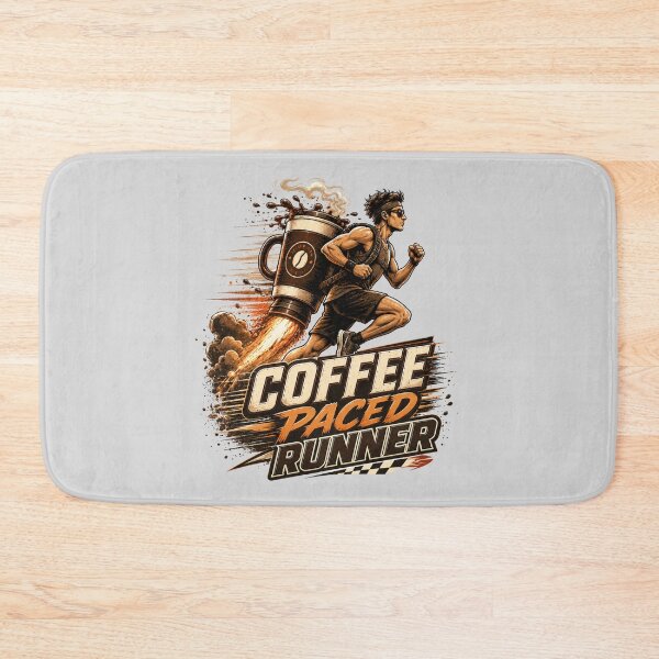 Item preview, Coffee Paced Marathon Runner Motivation designed and sold by pradeepvisuals.