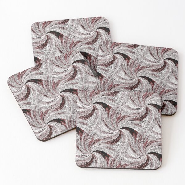 Item preview, Spiral Summer Pinch Pattern in Maroon designed and sold by Artistestella.