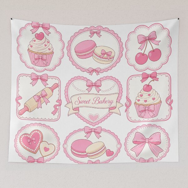 Item preview, Pastel Collage Sweet Bakery Artwork designed and sold by QuirkyCloud Designs.