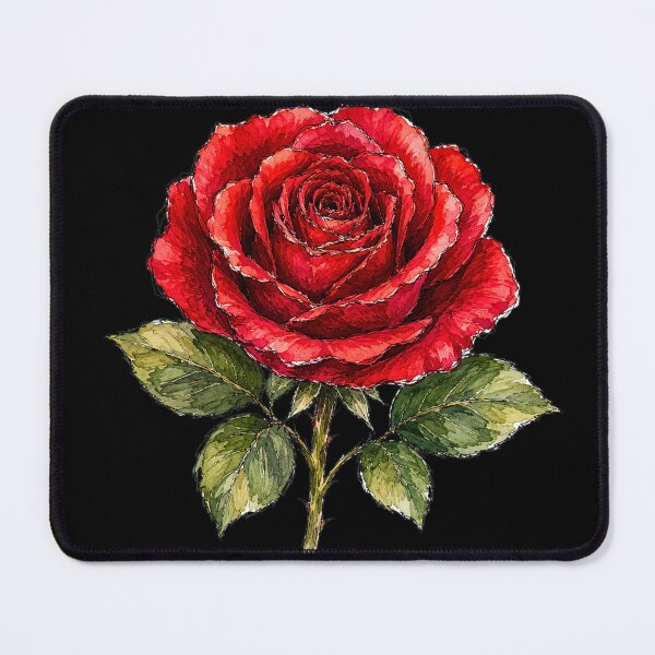 Item preview, Minimal Rose Botanical Watercolor designed and sold by ColorSplash123.