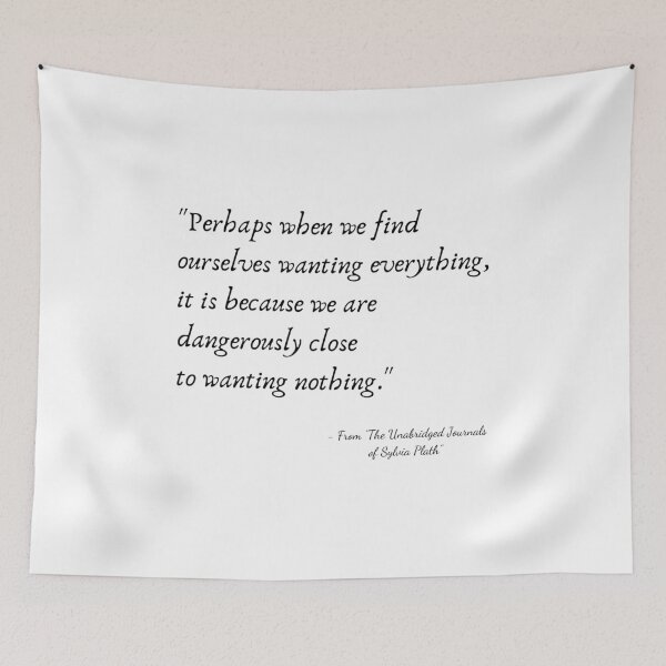 Item preview, A Quote from "The Unabridged Journals of Sylvia Plath"  designed and sold by Poemit.