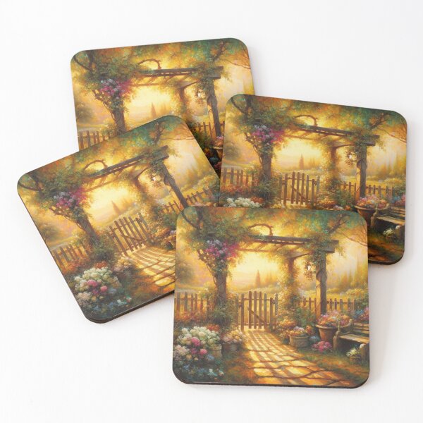 Item preview, Flowery backyard designed and sold by ZeusGallery.