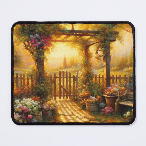 Item preview, Flowery backyard designed and sold by ZeusGallery.