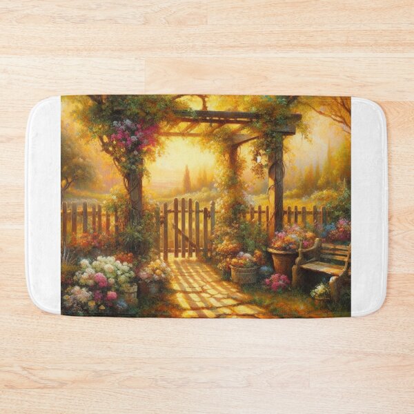Item preview, Flowery backyard designed and sold by ZeusGallery.