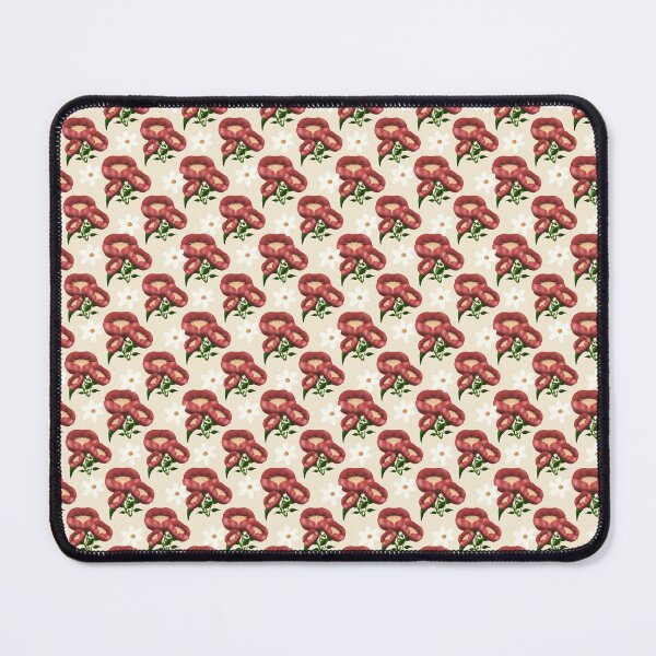 Item preview, Crimson Poppy and Daisy Garden – Elegant Burgundy Floral Pattern designed and sold by Almanzart.