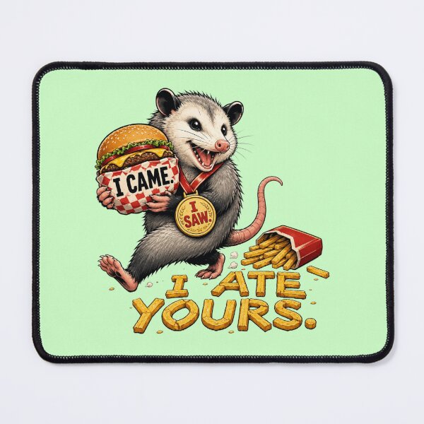 Item preview, Funny Opossum Fast Food Lover Gift Idea designed and sold by Gentlestate.