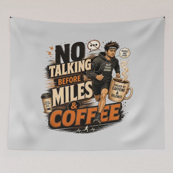 Item preview, Espresso Finish Line Running Coffee designed and sold by pradeepvisuals.