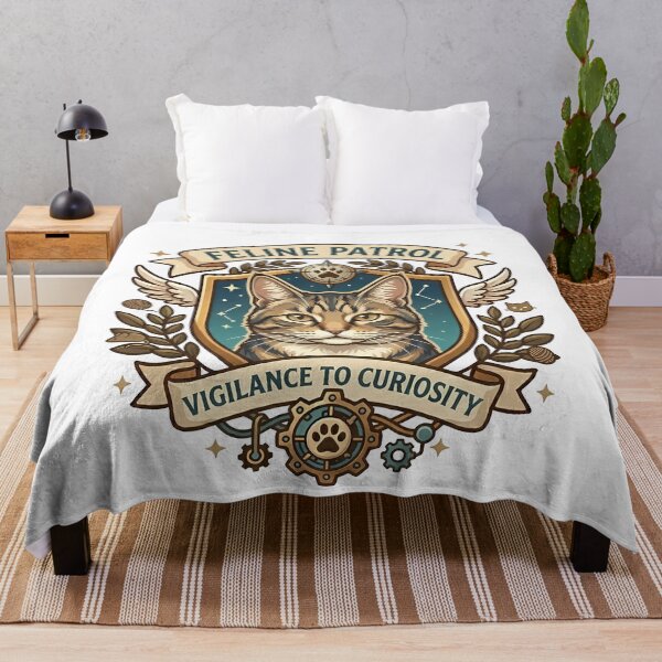 Item preview, Feline Patrol Tactical Cat Crest Badge designed and sold by vividthreads99.