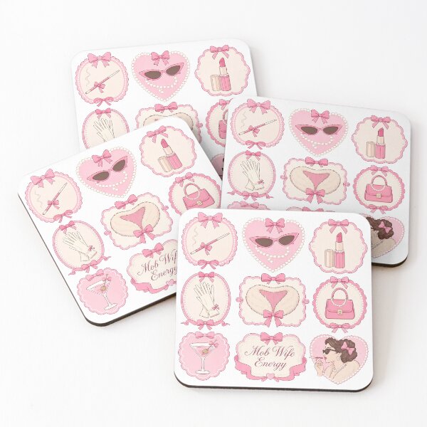 Item preview, Pastel Collage Mob Wife Energy Artwork designed and sold by QuirkyCloud Designs.