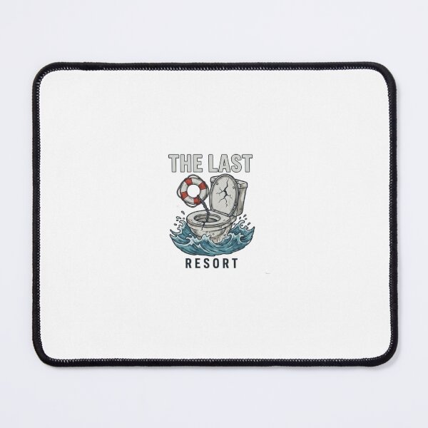 Item preview, The Last Resort - Funny Toilet Humor Graphic designed and sold by BoldConcept43.