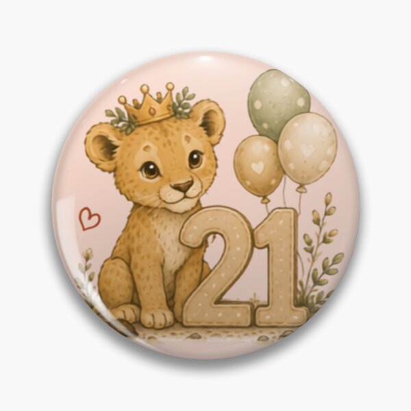 Item preview, Cute Lion Cub 21st Birthday designed and sold by MellowMunchkins.
