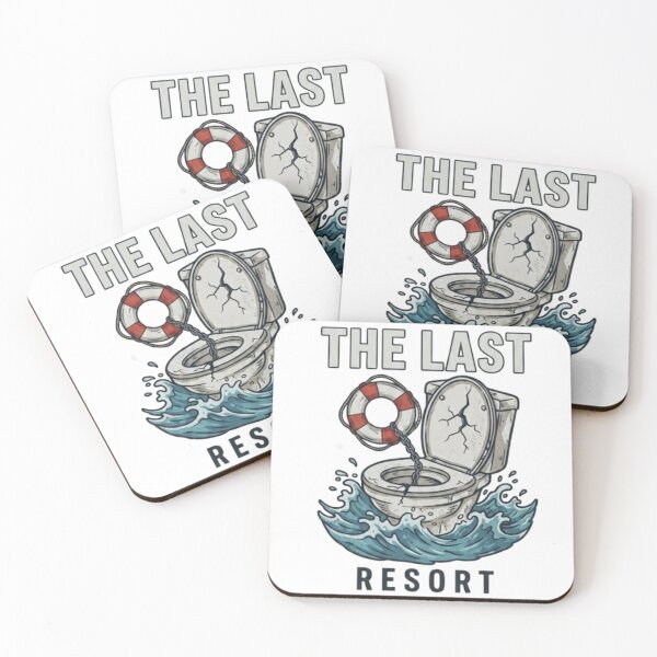 Item preview, The Last Resort - Funny Toilet Humor Graphic designed and sold by BoldConcept43.