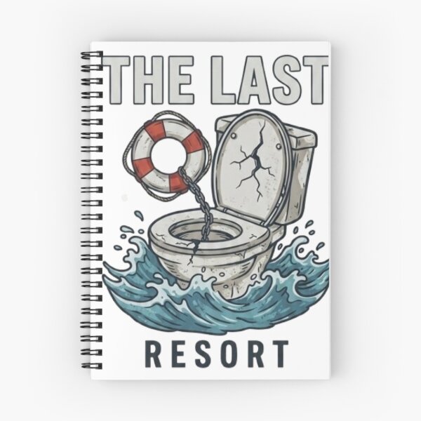 Item preview, The Last Resort - Funny Toilet Humor Graphic designed and sold by BoldConcept43.
