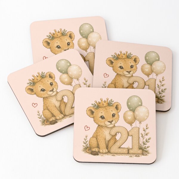 Item preview, Cute Lion Cub 21st Birthday designed and sold by MellowMunchkins.