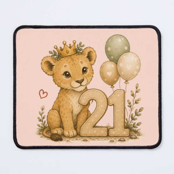 Item preview, Cute Lion Cub 21st Birthday designed and sold by MellowMunchkins.