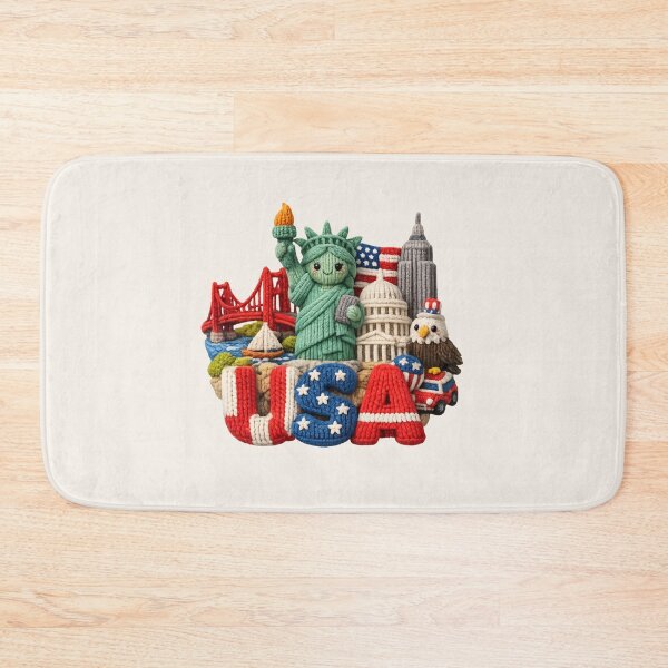 Item preview, Cute Knitted America Landmark | Handmade Yarn Knit Travel Souvenir designed and sold by Moons Studio.