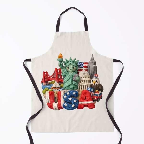 Item preview, Cute Knitted America Landmark | Handmade Yarn Knit Travel Souvenir designed and sold by Moons Studio.