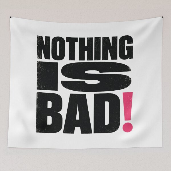 Item preview, Nothing Is Bad Bold Vintage Typography designed and sold by ByTiti.