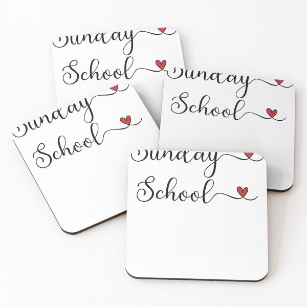 Item preview, Sunday School Typography with a Heart designed and sold by Pferdefreundin.